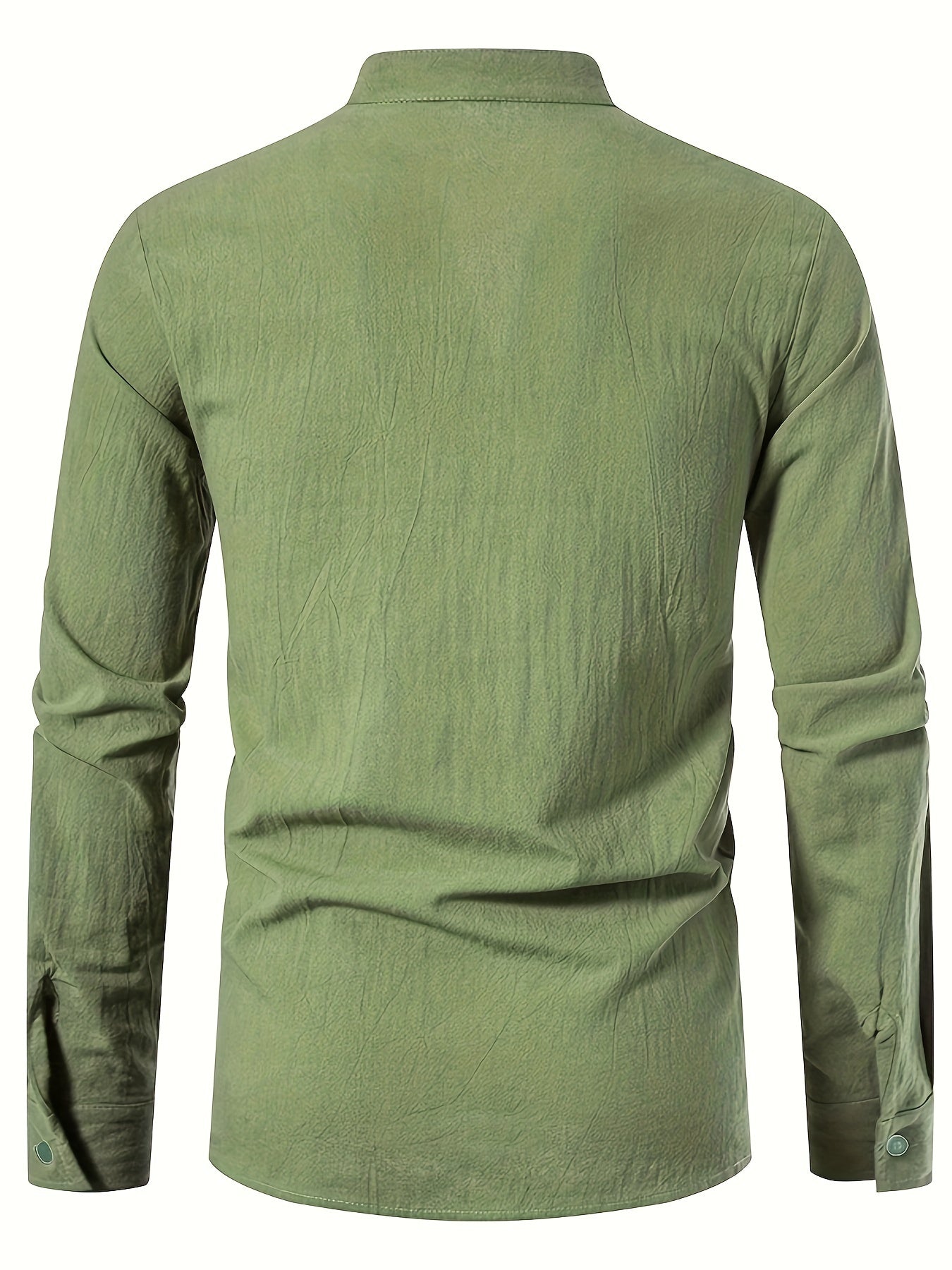Casual Henley T-shirt med lå nga ärmar