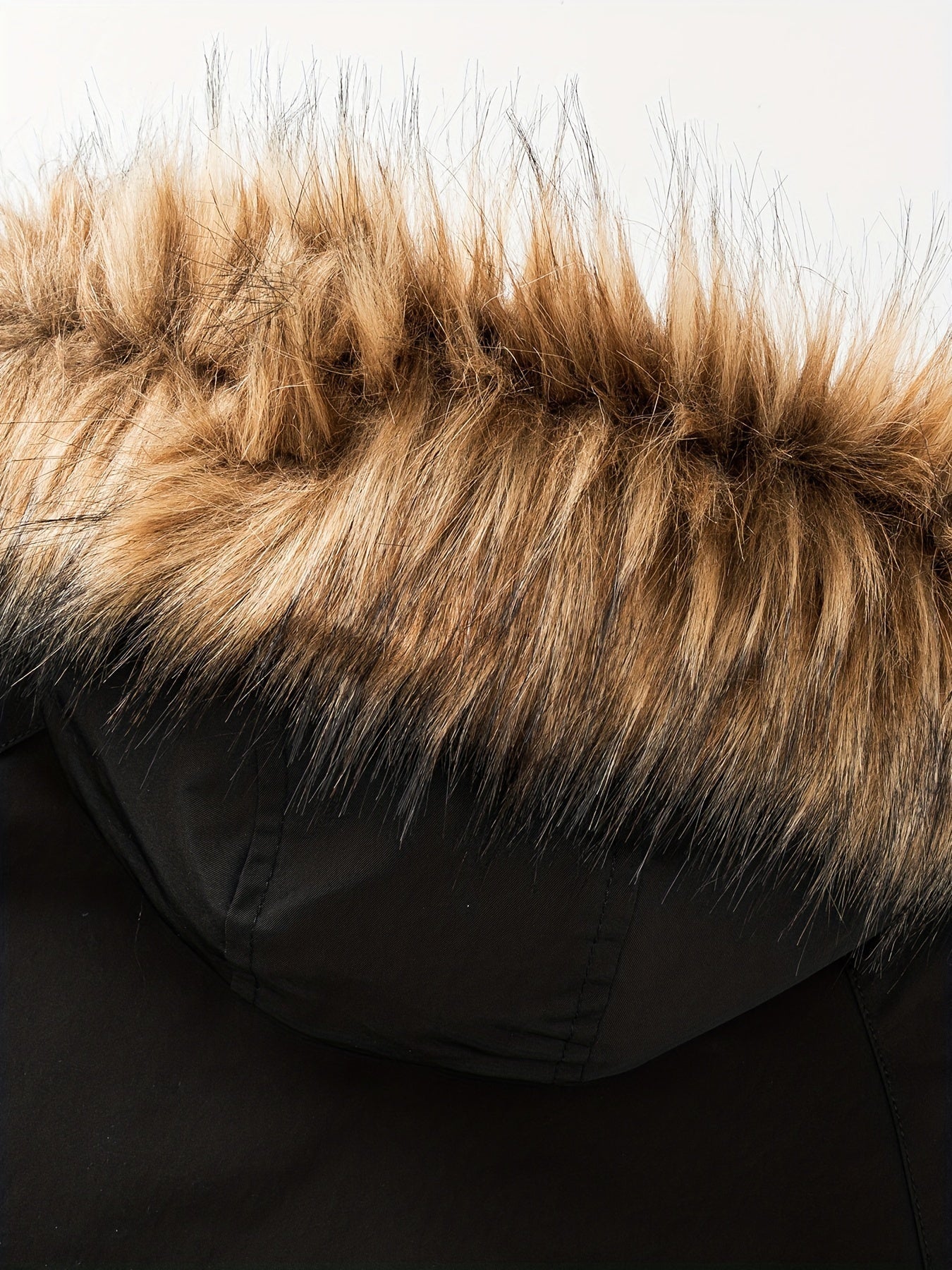 Vinterkappa i bomull med huva