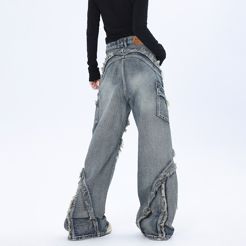 Rippade oversized jeans