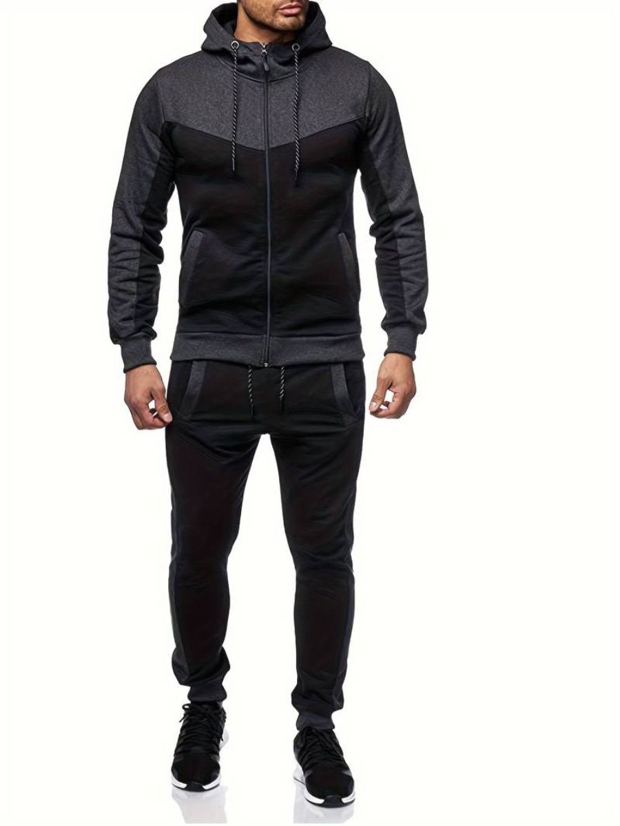 hoodie och träningsbyxor
