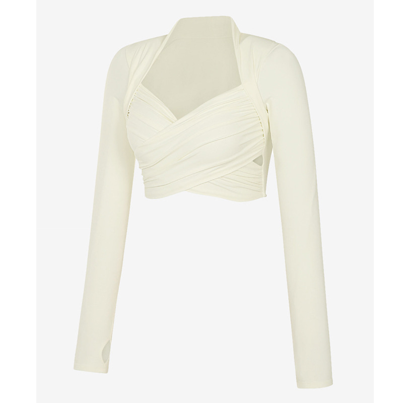 Sporttoppar med bröstkuddar och tumhå l