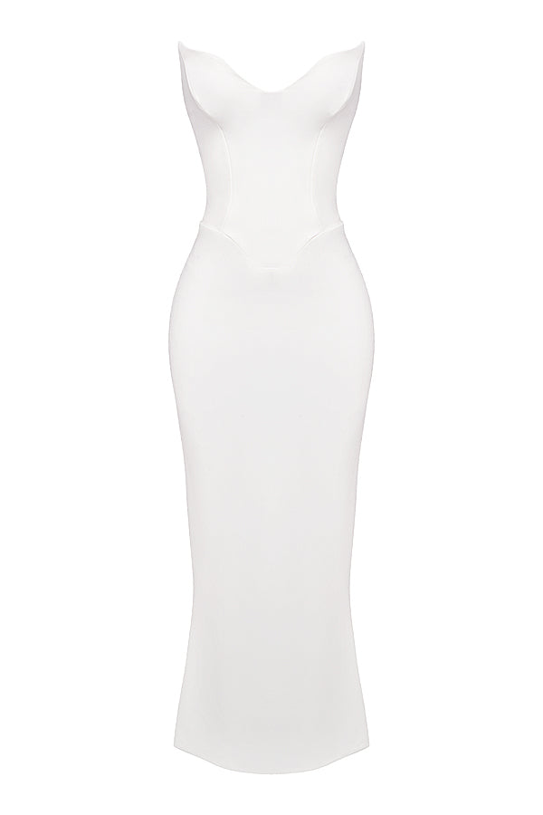 Axelbandslös korsettklänning