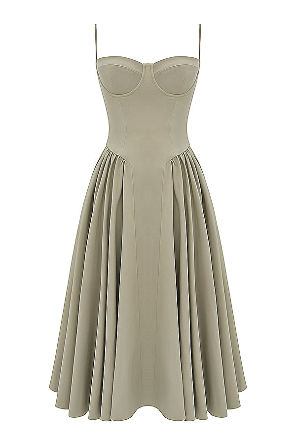 Korsett solklänning