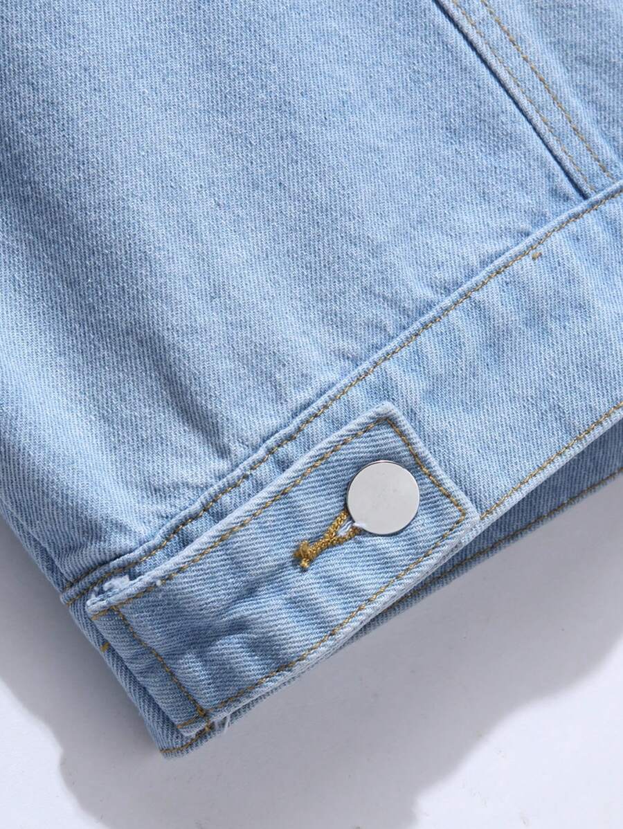 Revig denimblå  väst för män