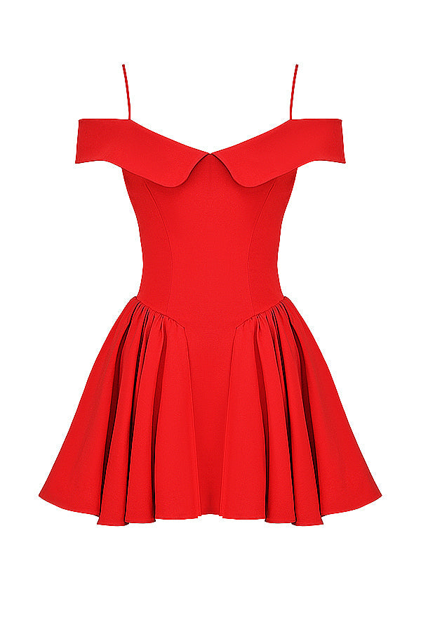 Off shoulder miniklänning