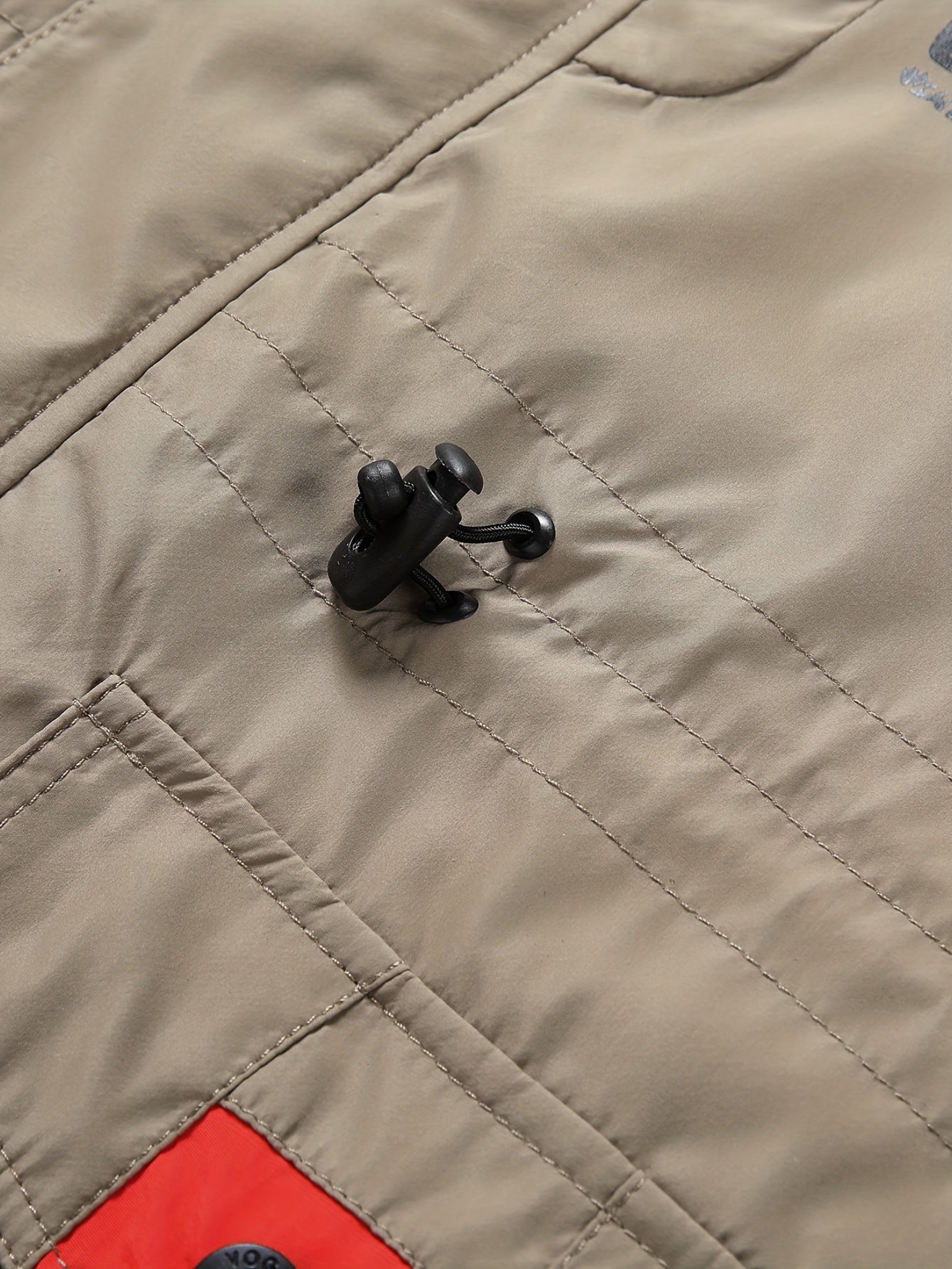 Varm fleecejacka med fickor med lock