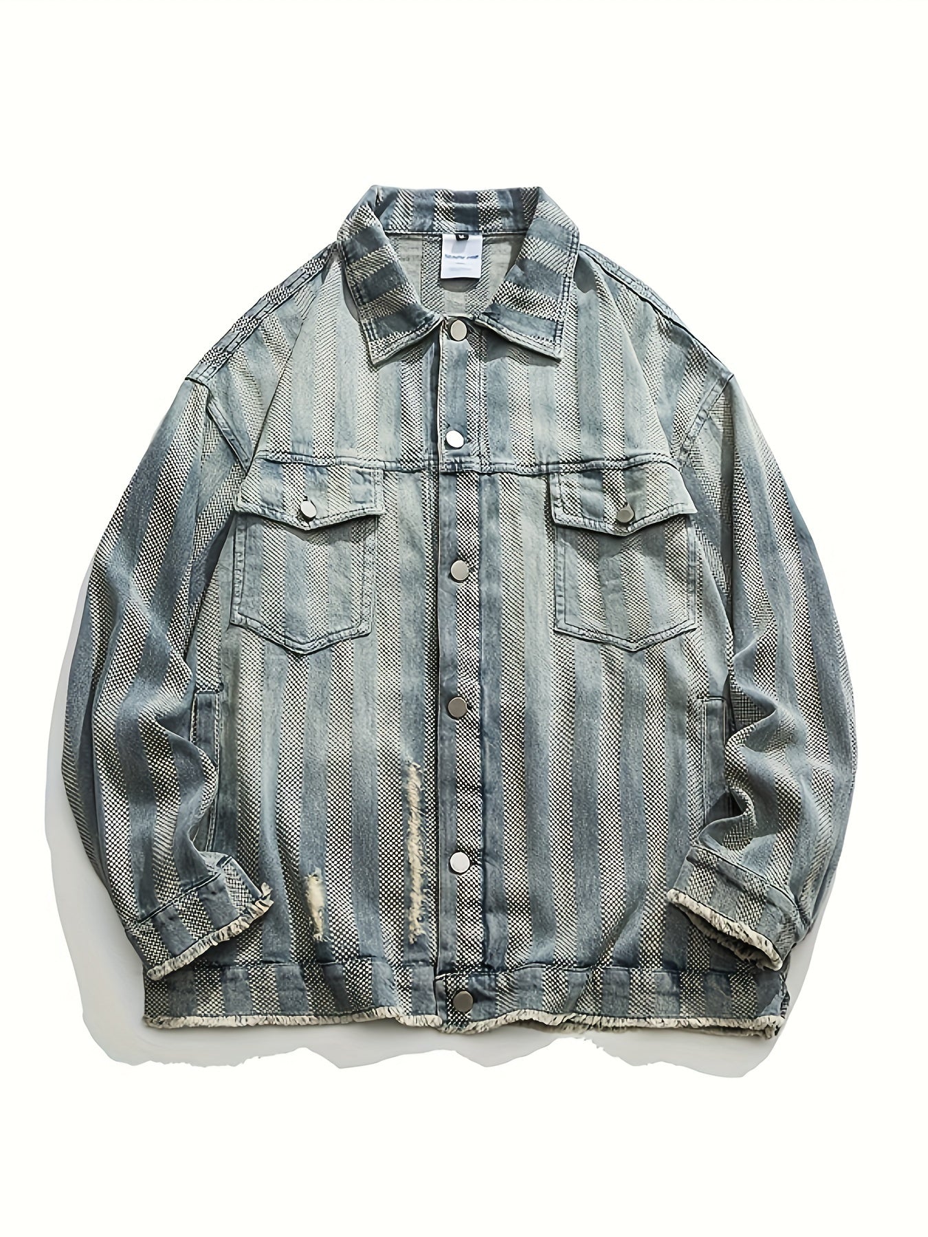 Jeans retrojacka i grå tt