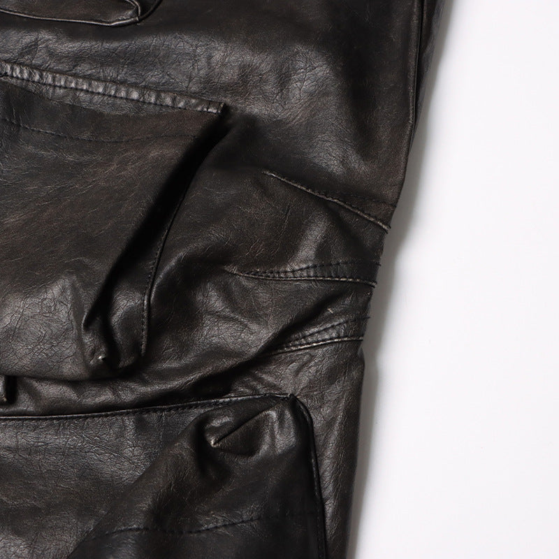 Lösa byxor i läder