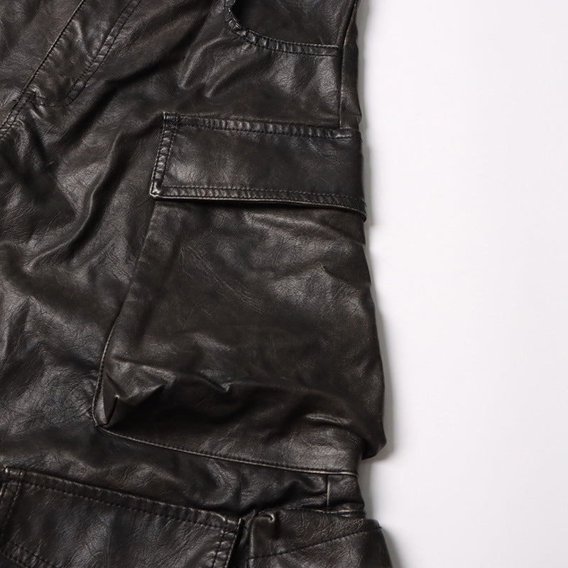 Lösa byxor i läder