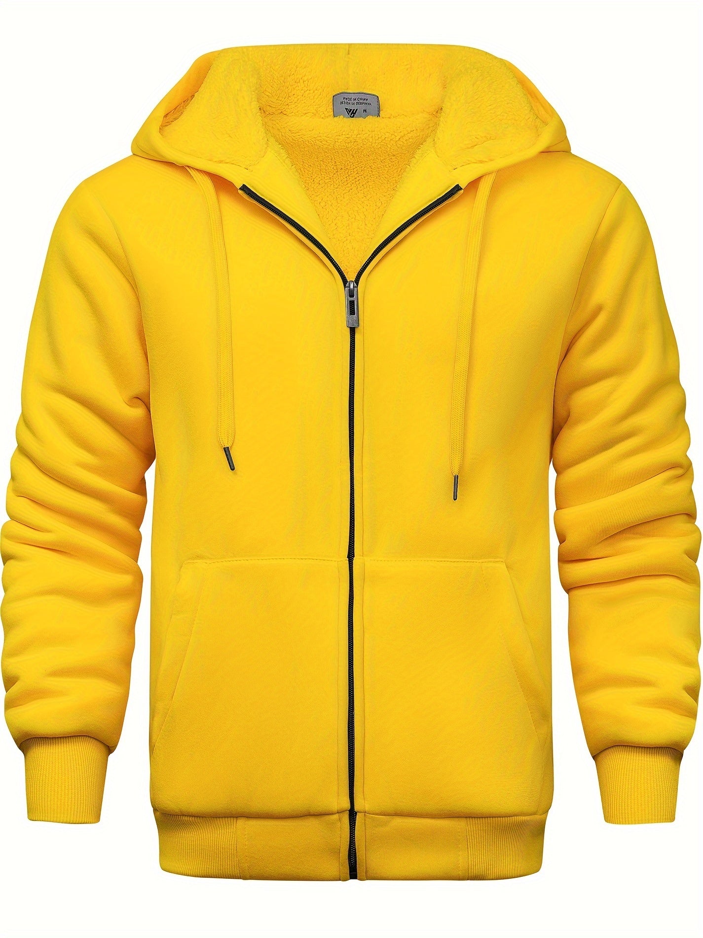 Casual hoodie med päls för män
