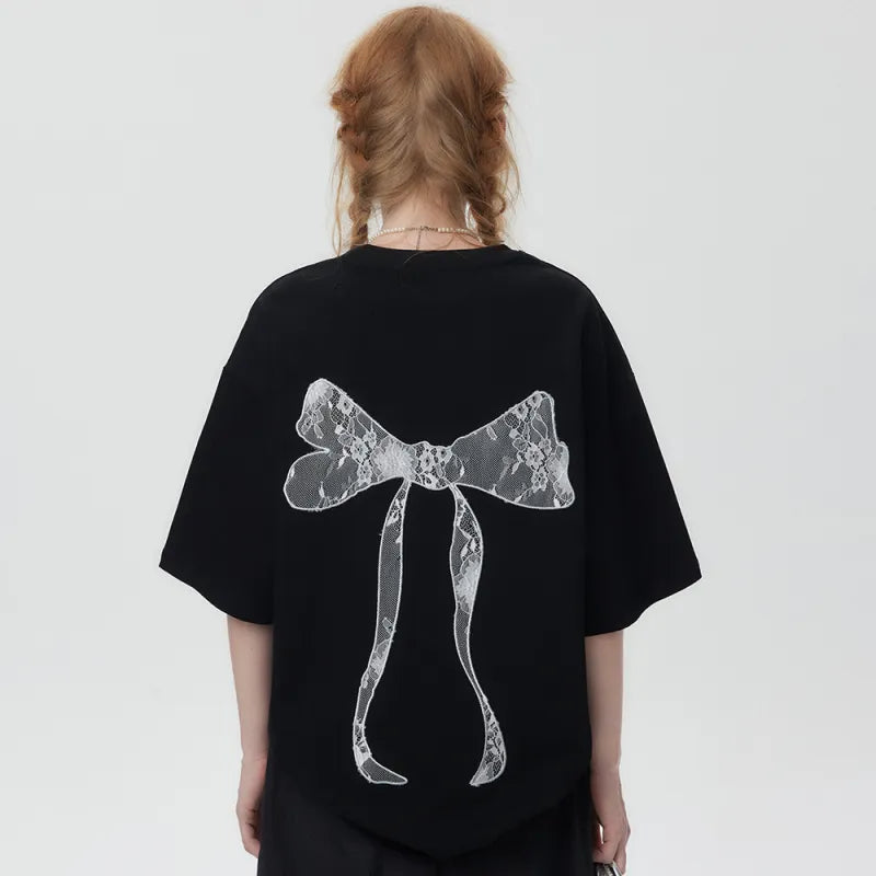 Rosett broderad oversized t-shirt