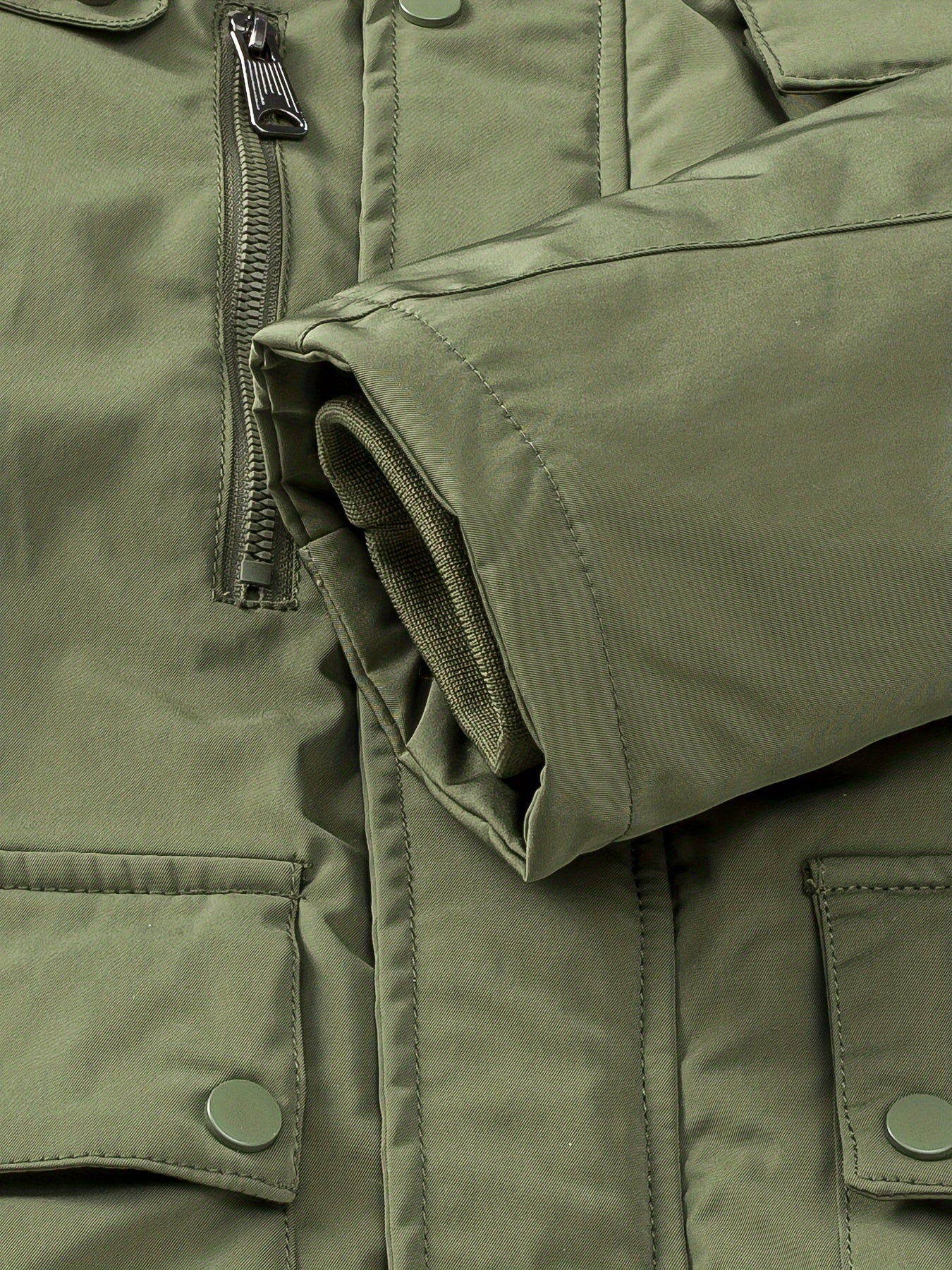 Vinterkappa i bomull med huva