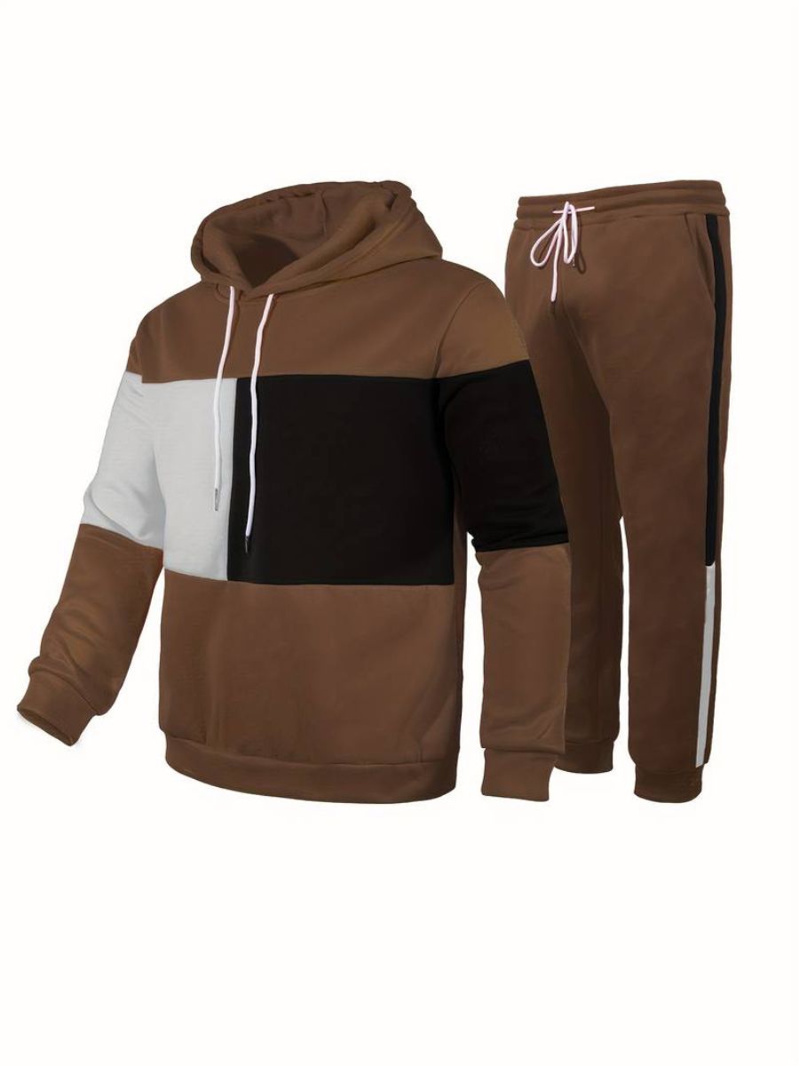 joggingbyxor med luvtröja och dragsko