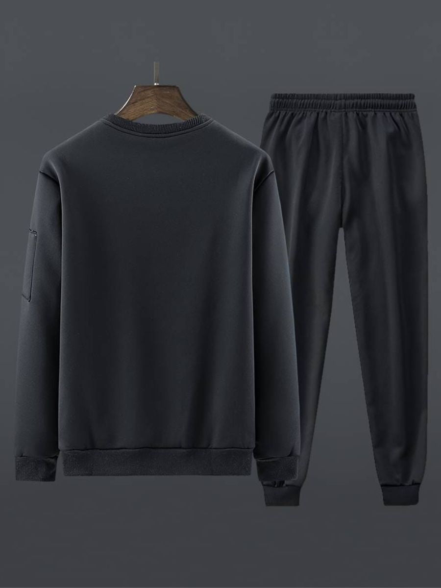 tröja med dragsko och joggingbyxor för män