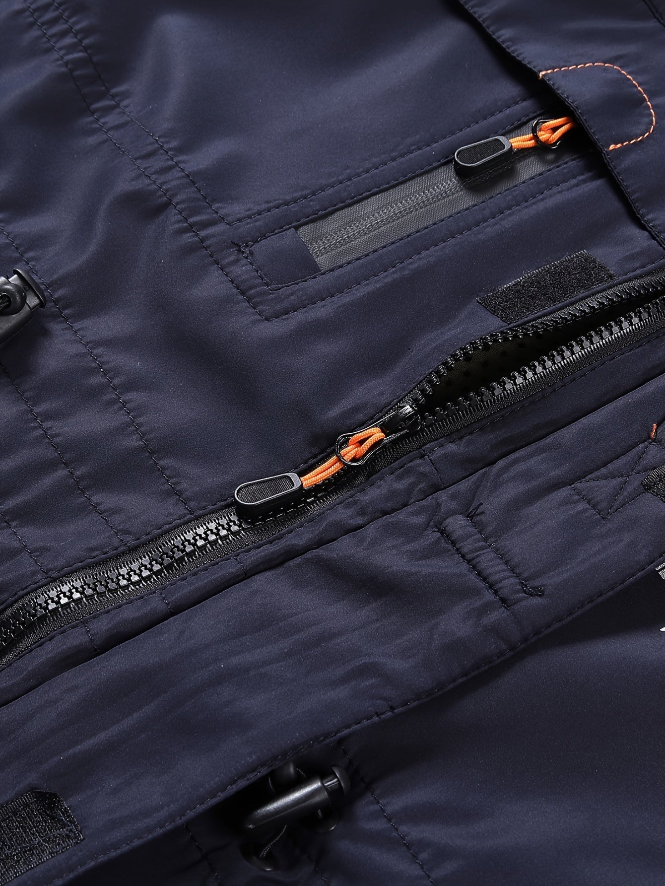 Varm fleecejacka med fickor med lock