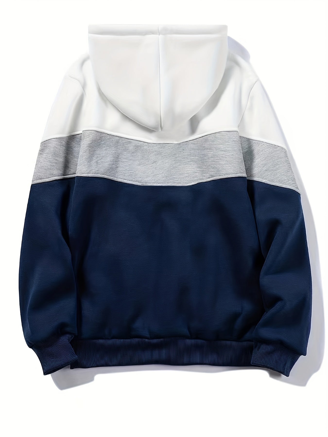 Randig hoodie för män