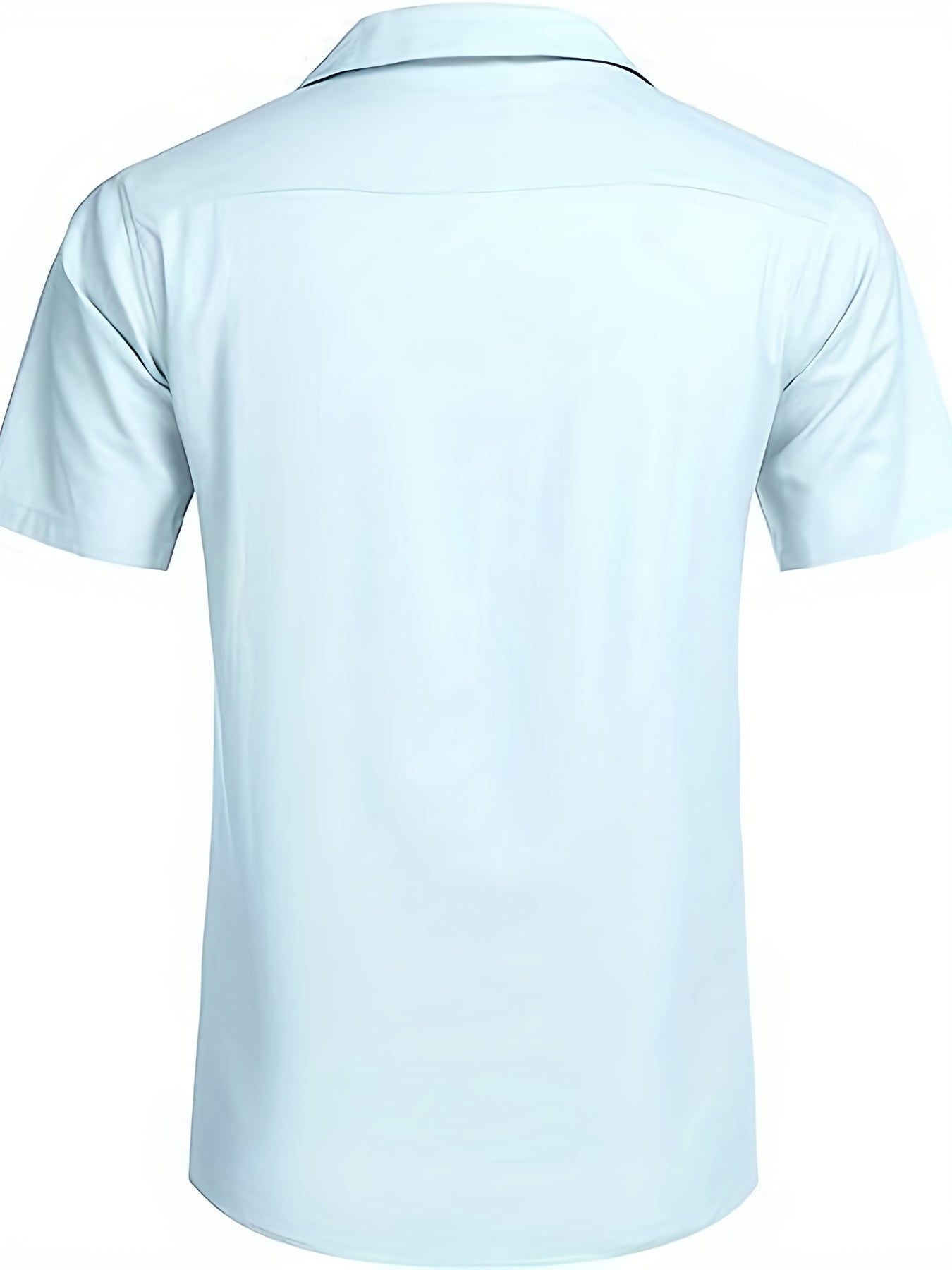 Avslappnad, lätt stretchig lös skjorta med korta ärmar och slag