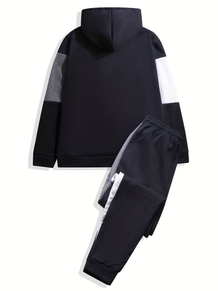 joggingbyxor med luvtröja och dragsko