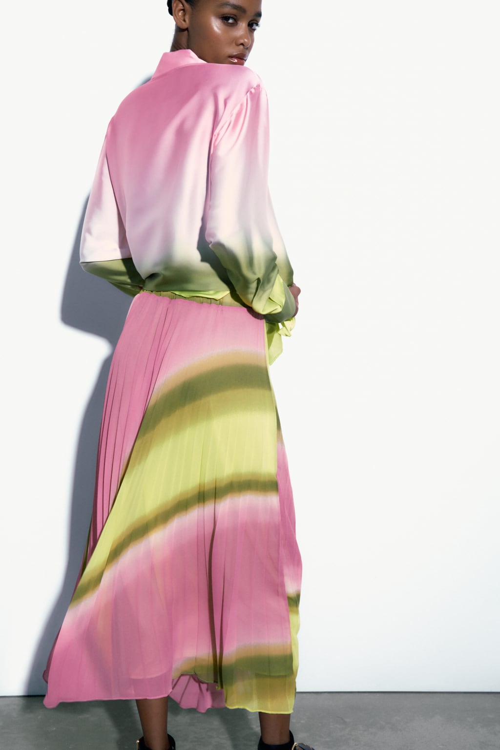 Batikveckad skjorta med kjolset