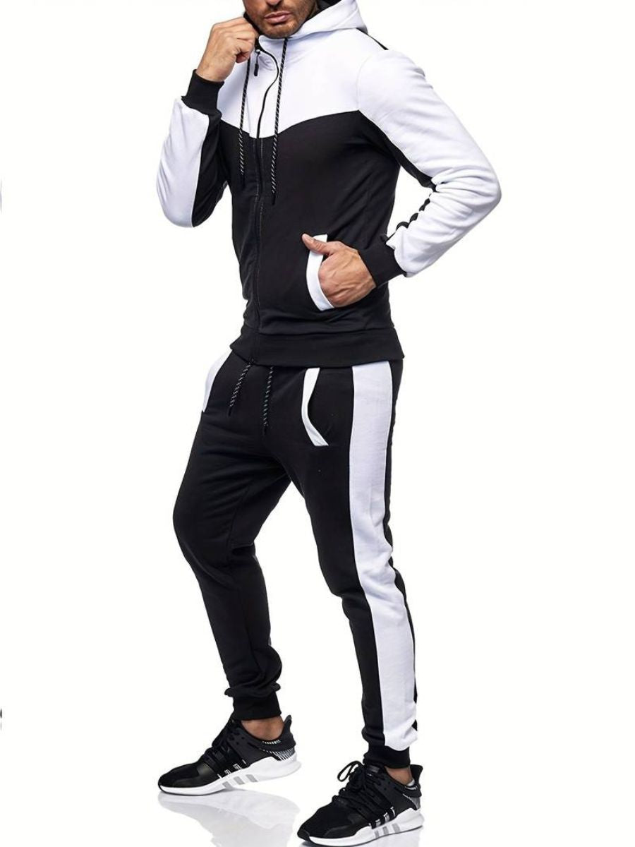 hoodie och träningsbyxor