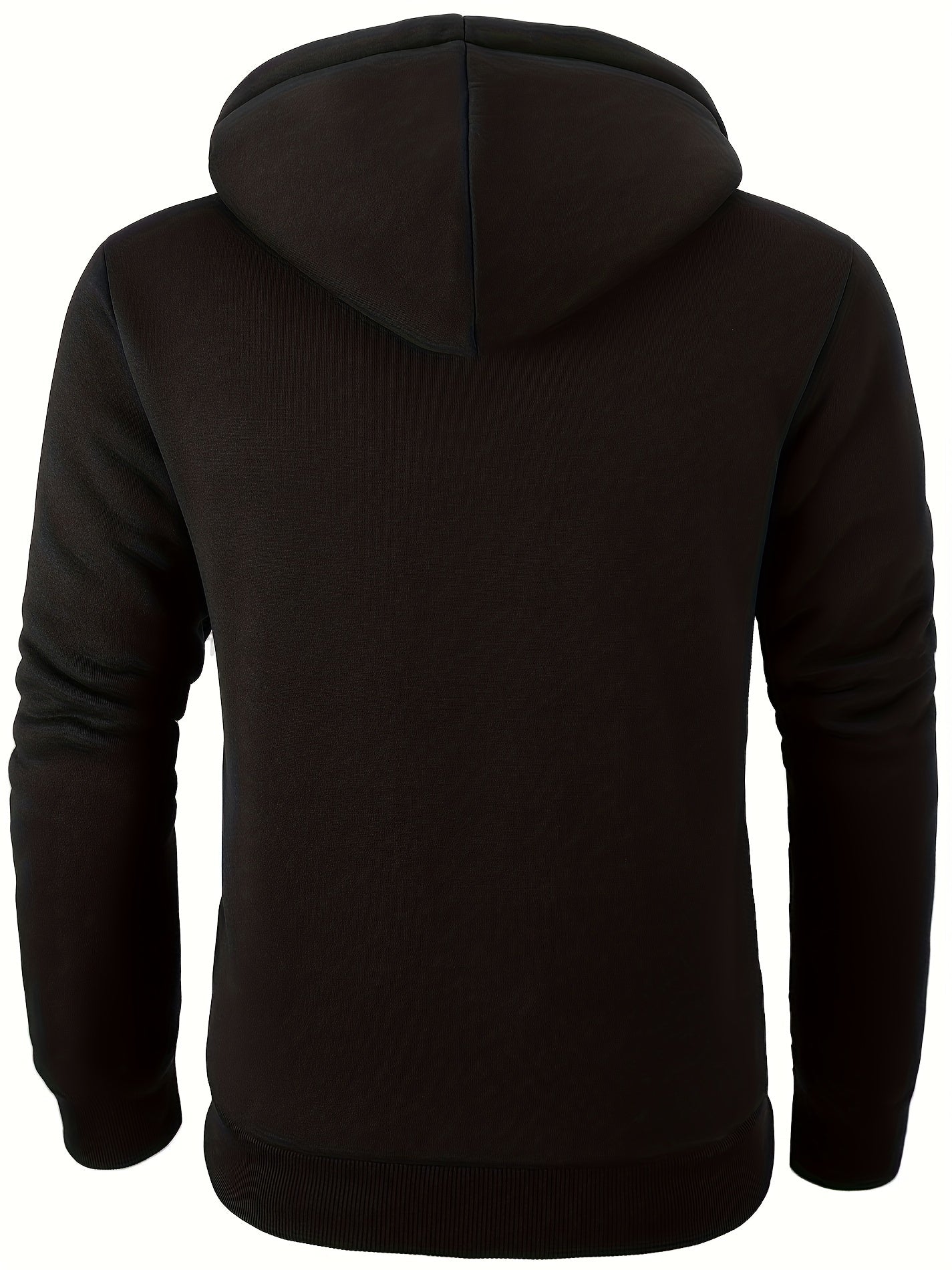 Varm luvtröja med päls för män