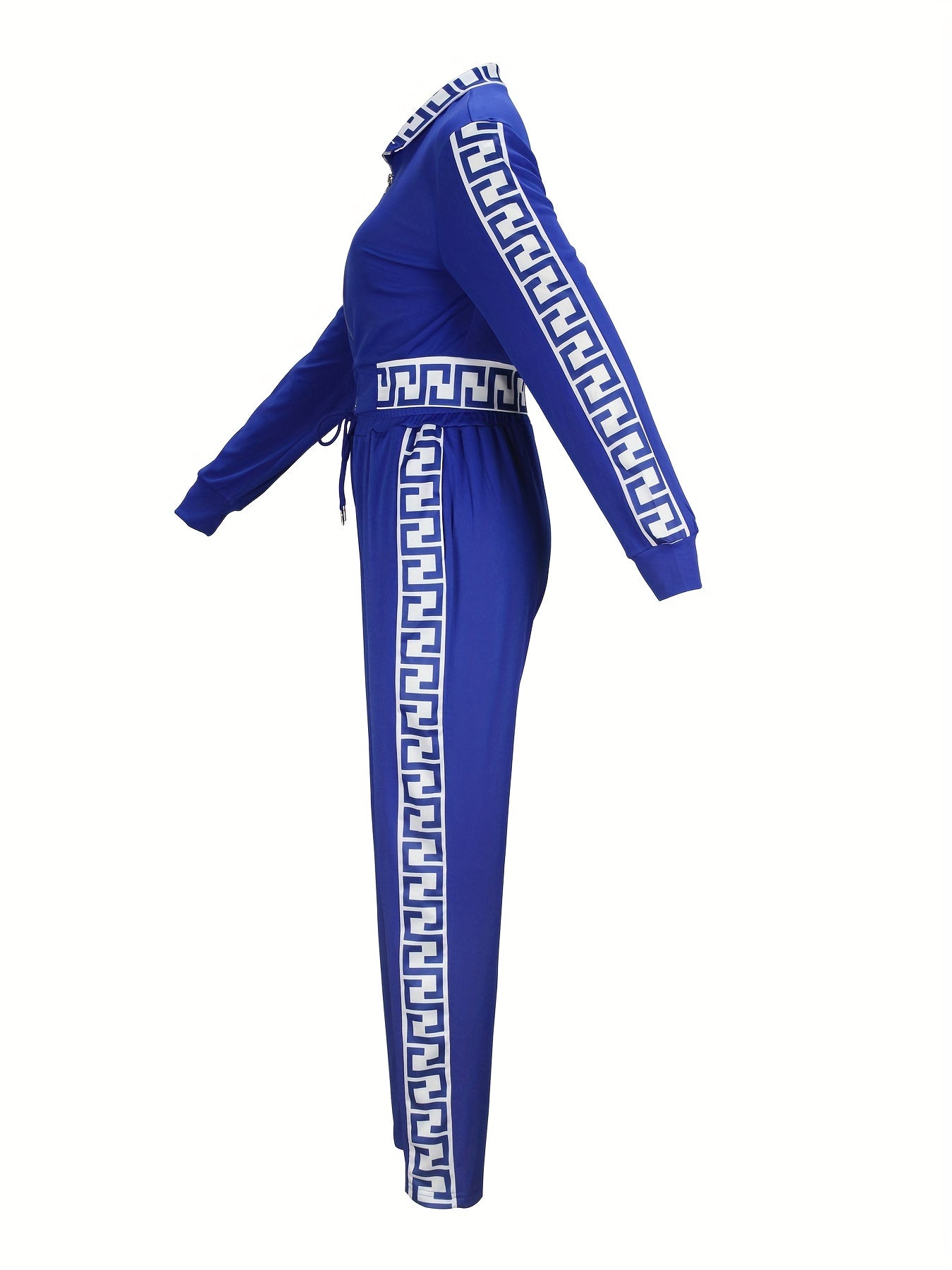 Sportväst och byxor med kontrasterande detaljer