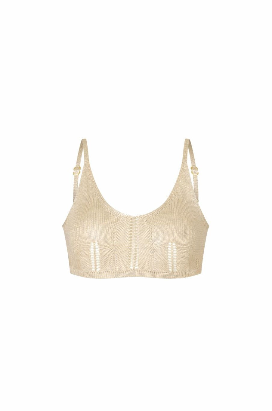 Sommarstickad ihå lig strandtopp med kjol