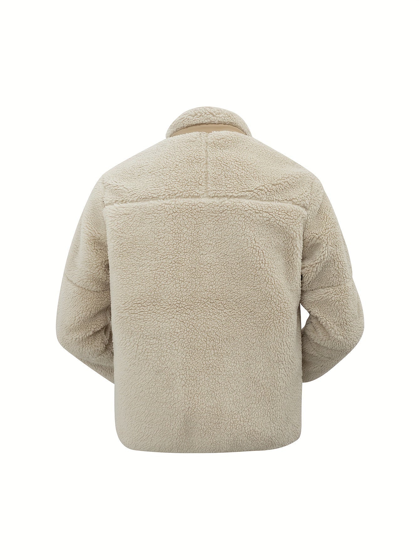 Fluffig varm fleecejacka