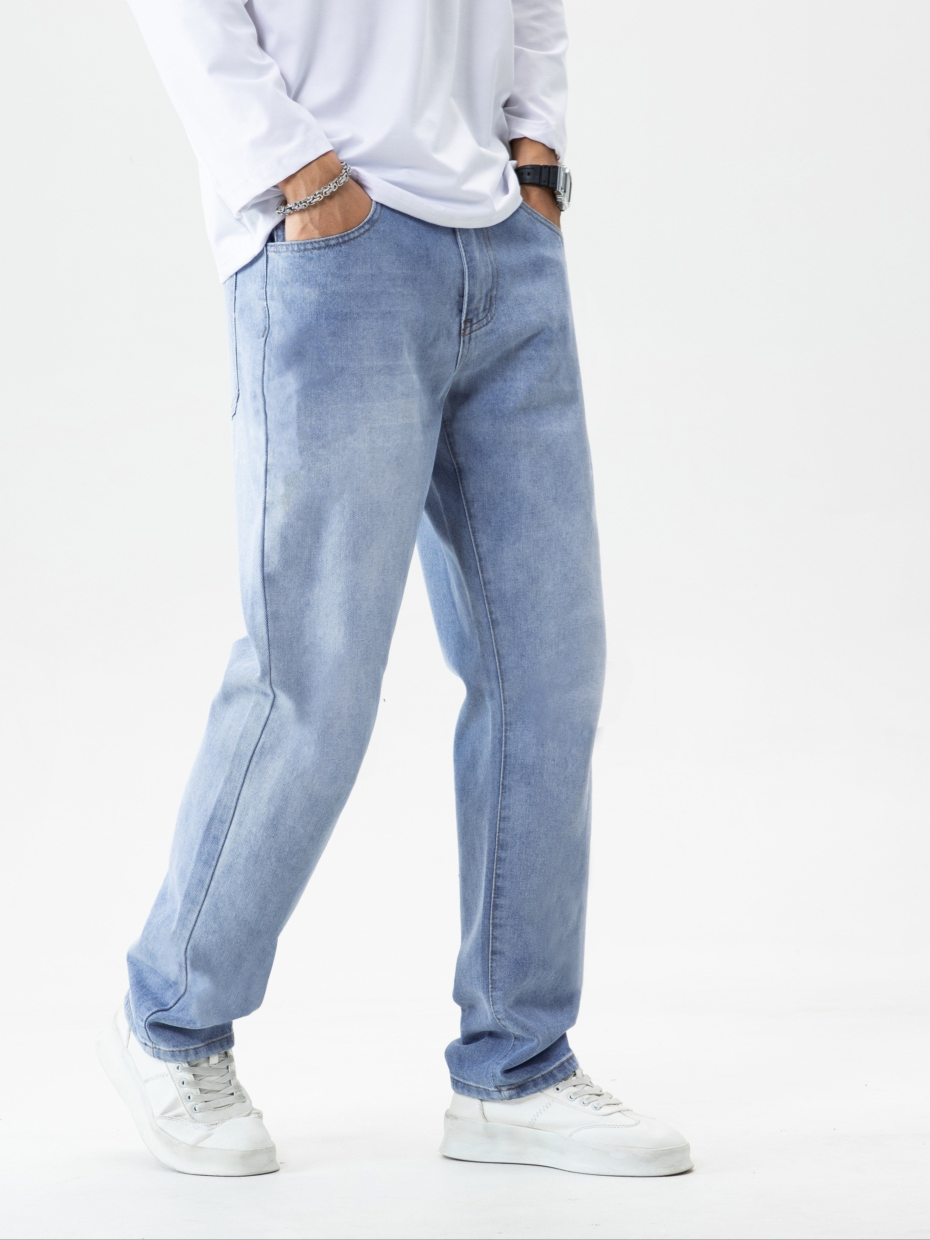 Jeans med raka ben för män