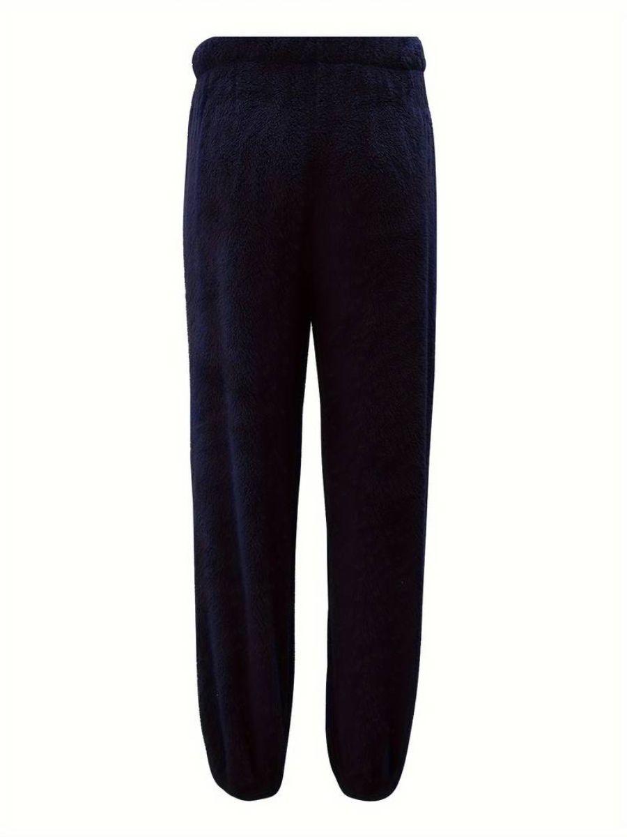 fluffig hoodie och träningsbyxor