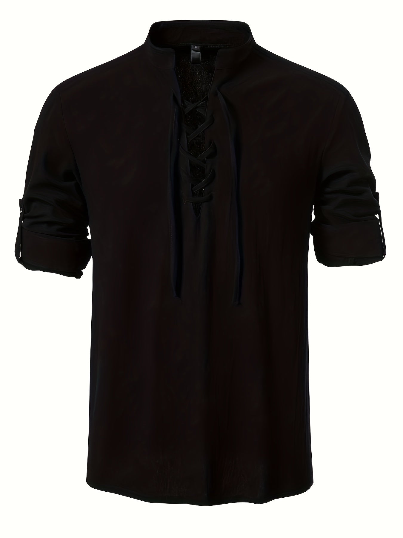 Casual Henley T-shirt med lå nga ärmar