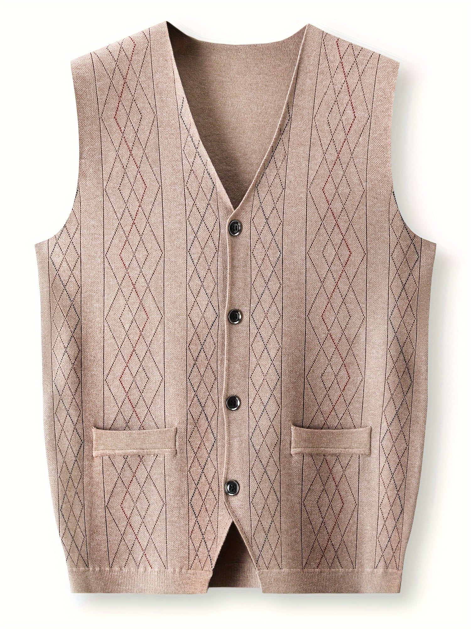 Stickad ärmlös skjorta