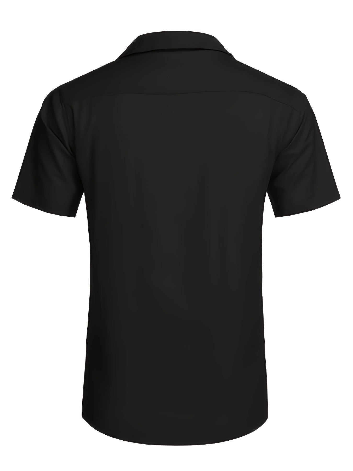 Avslappnad, lätt stretchig lös skjorta med korta ärmar och slag