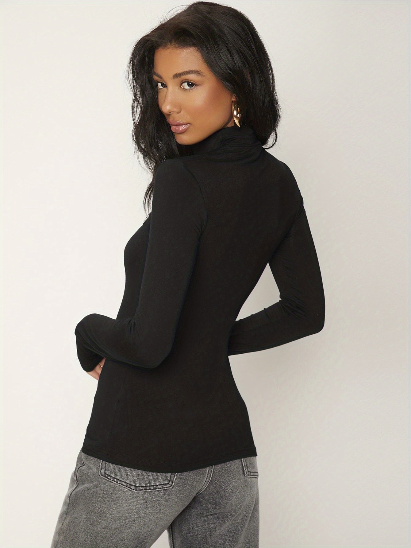 T-shirt med turtleneck