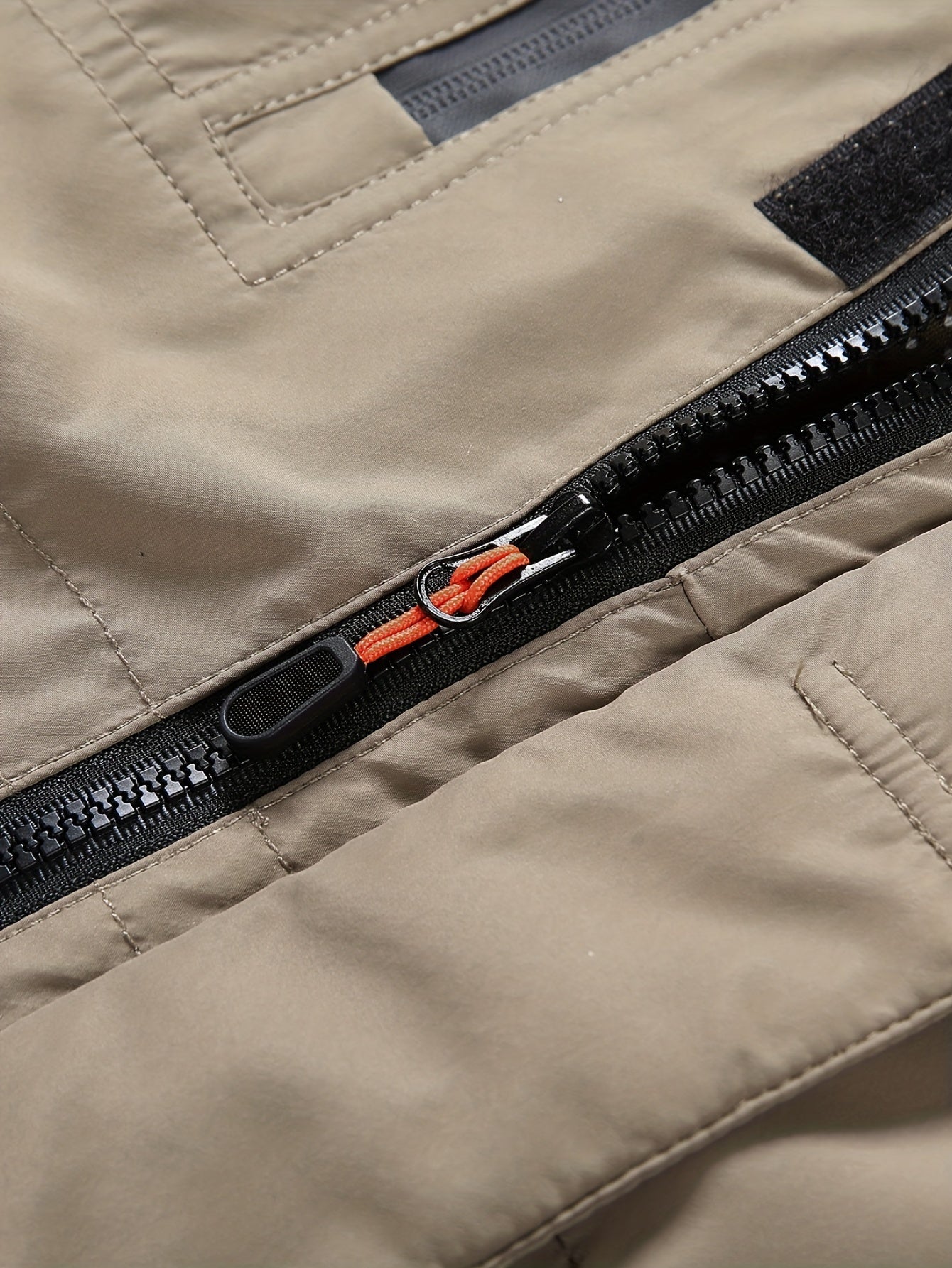 Varm fleecejacka med fickor med lock