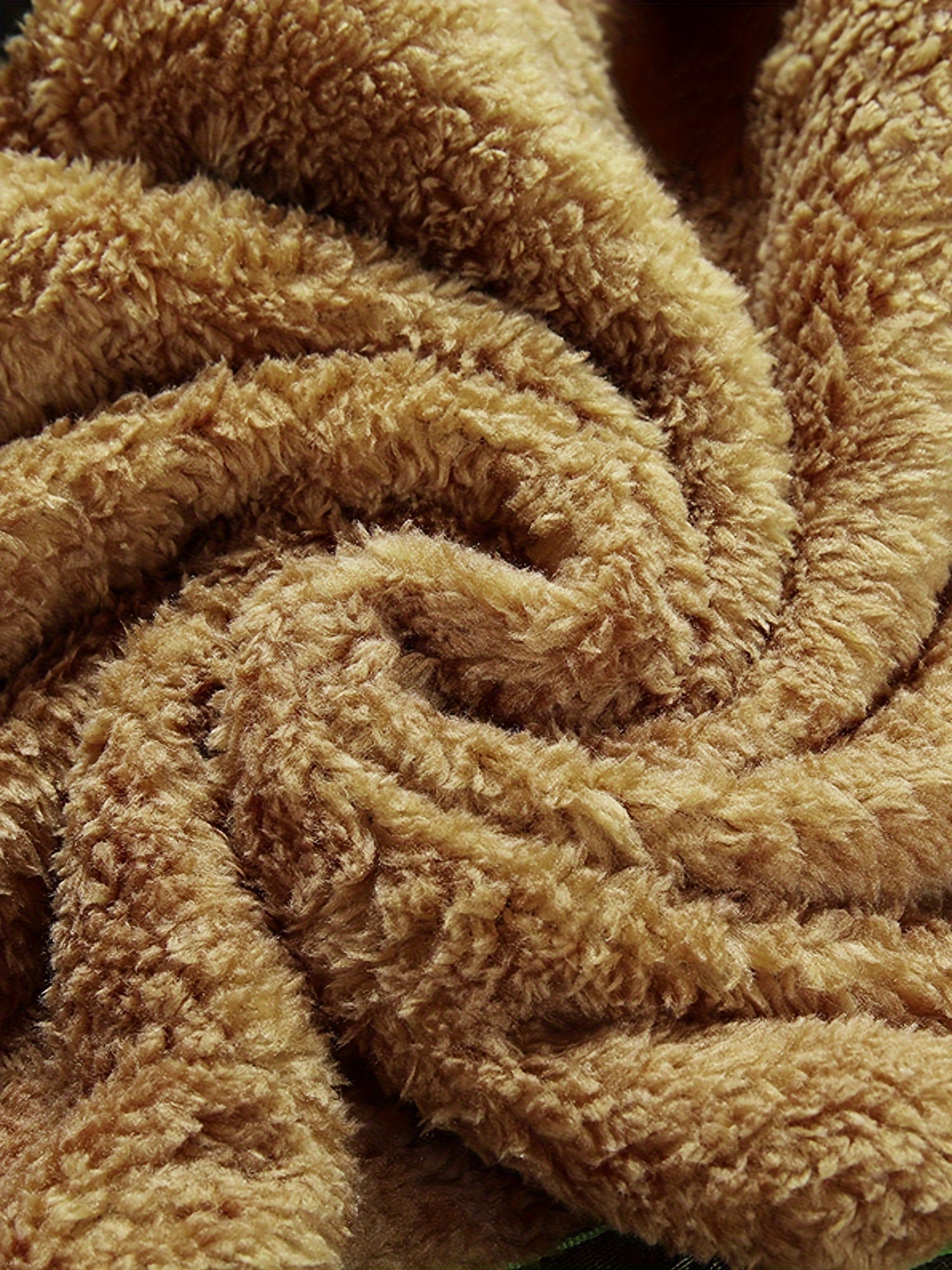 Varm fleecejacka med fickor med lock