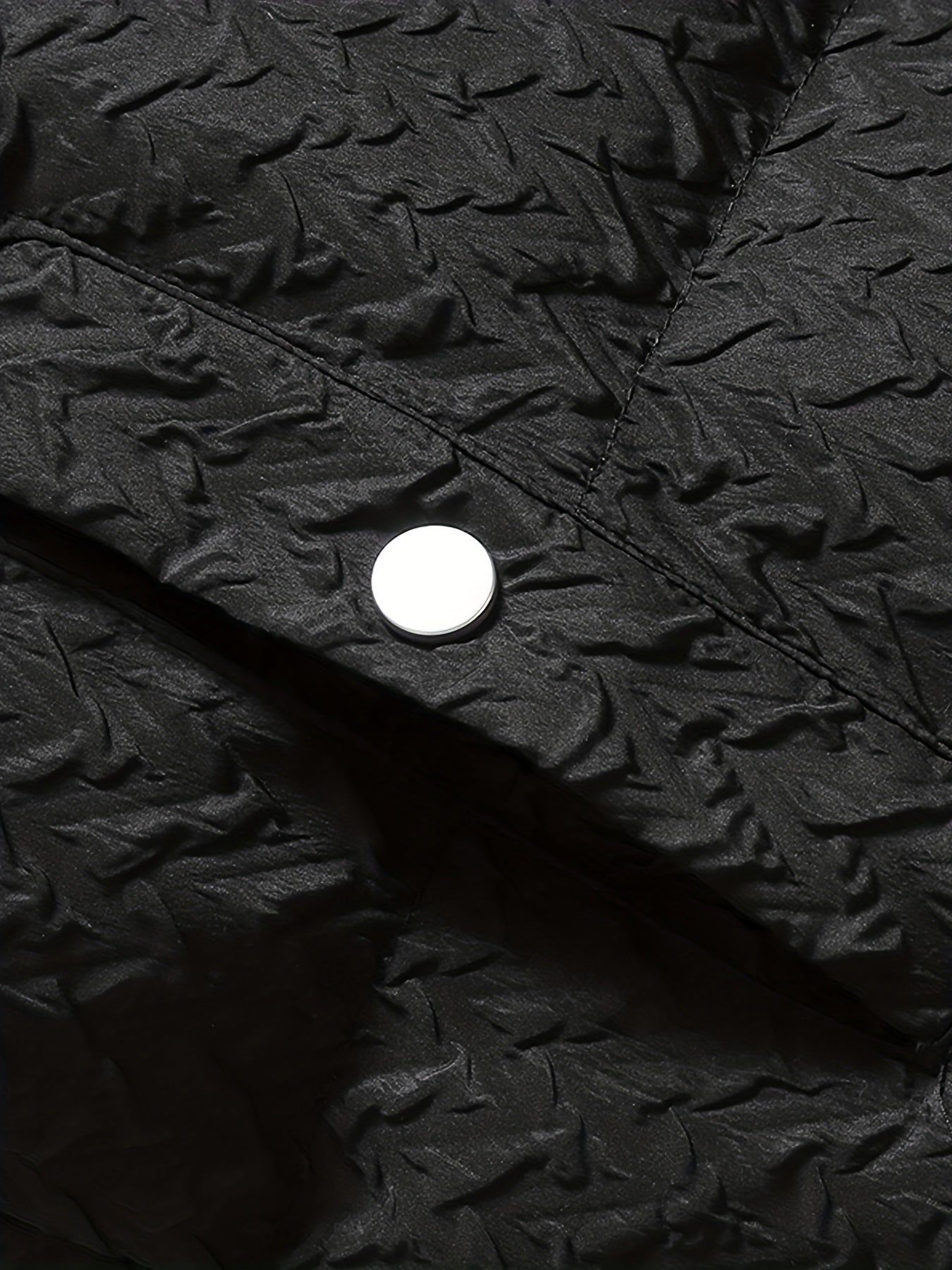 Svart jacka med struktur i fleece