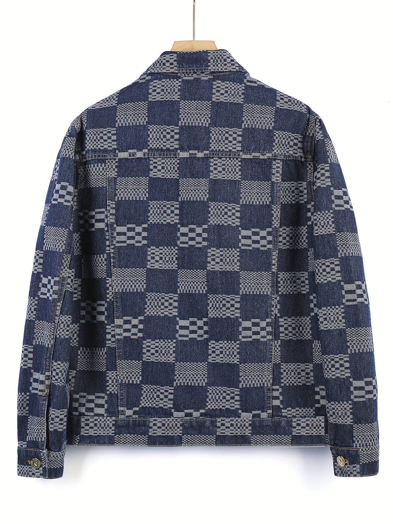 Jacquard jeansjacka