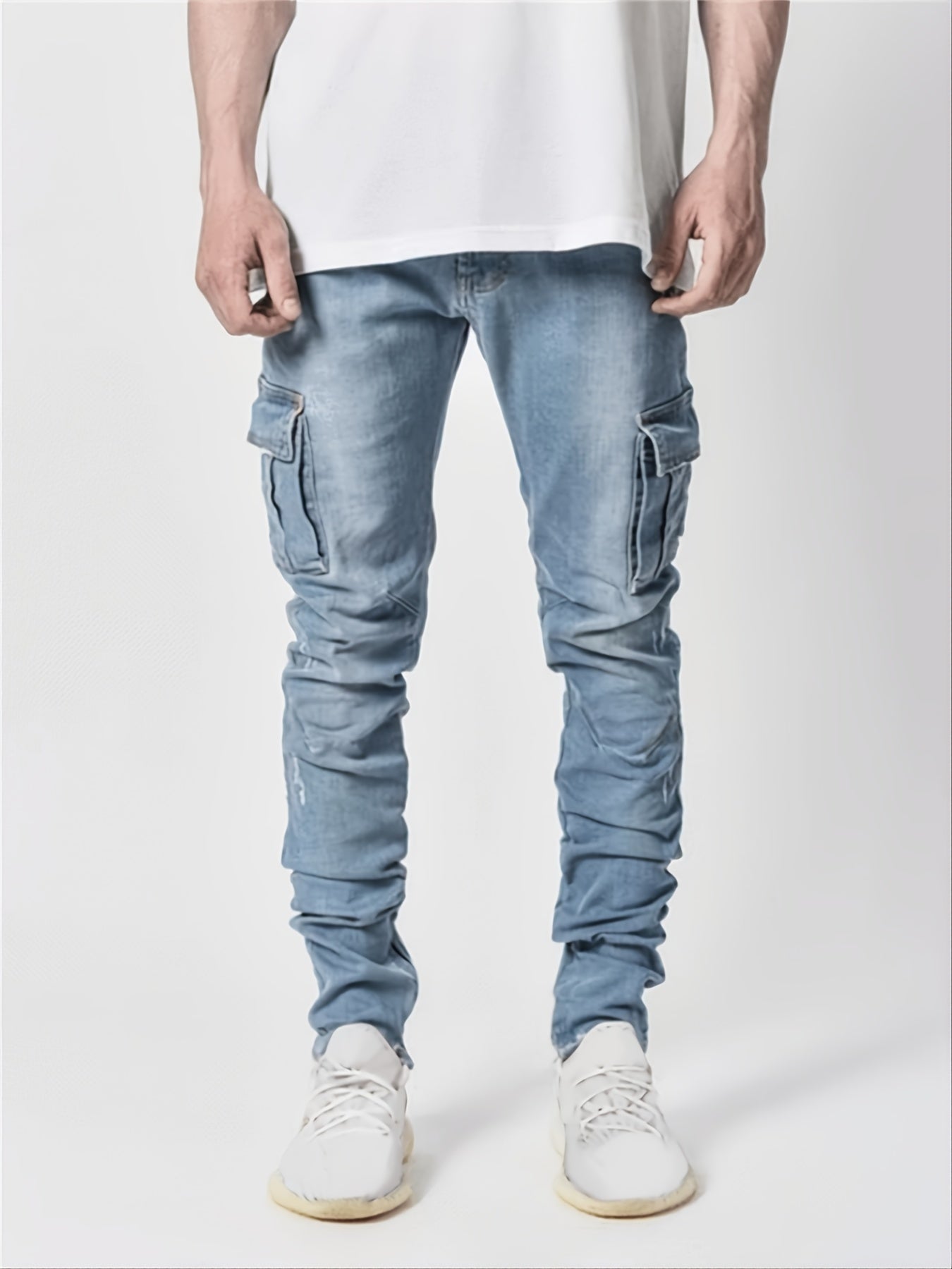 Tunna jeans med mycket stretch