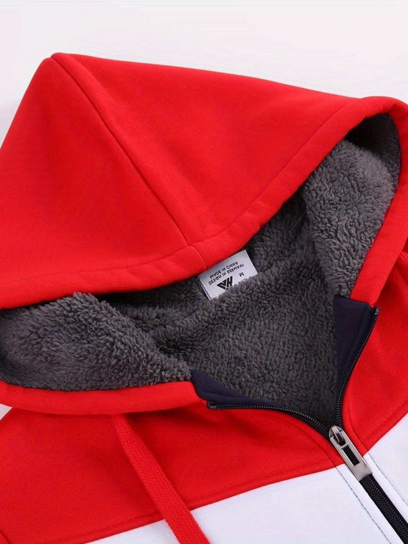 Må ngsidig päls hoodie för män