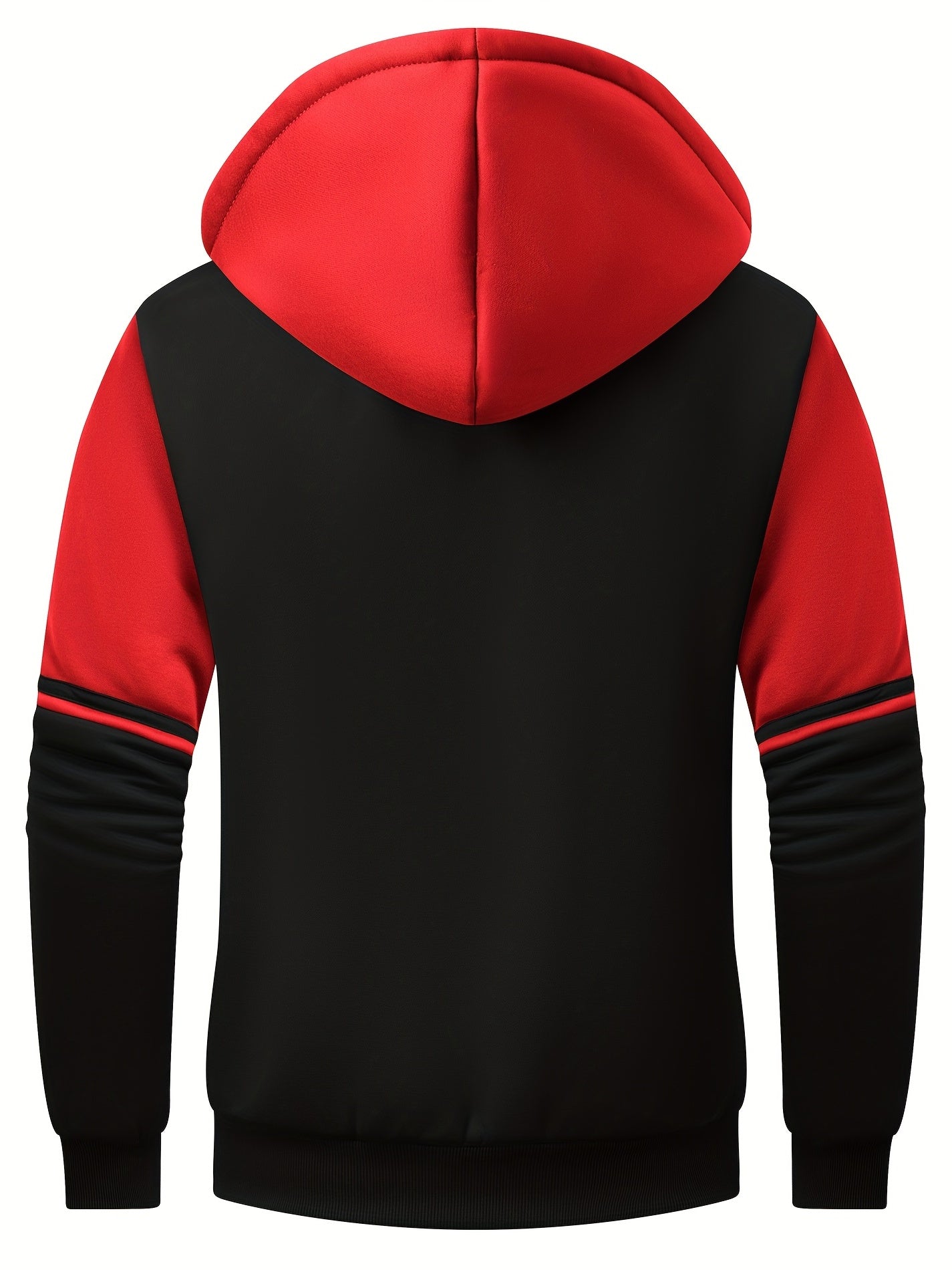 Huvtröja med päls för män