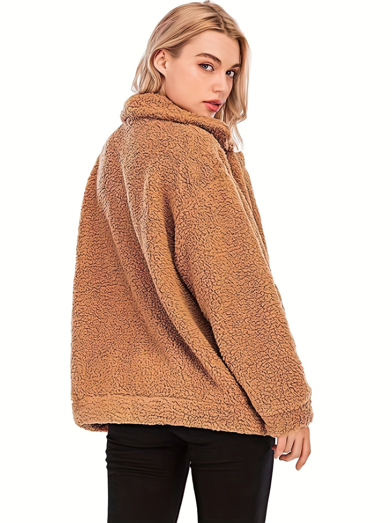 Teddyjacka för kvinnor