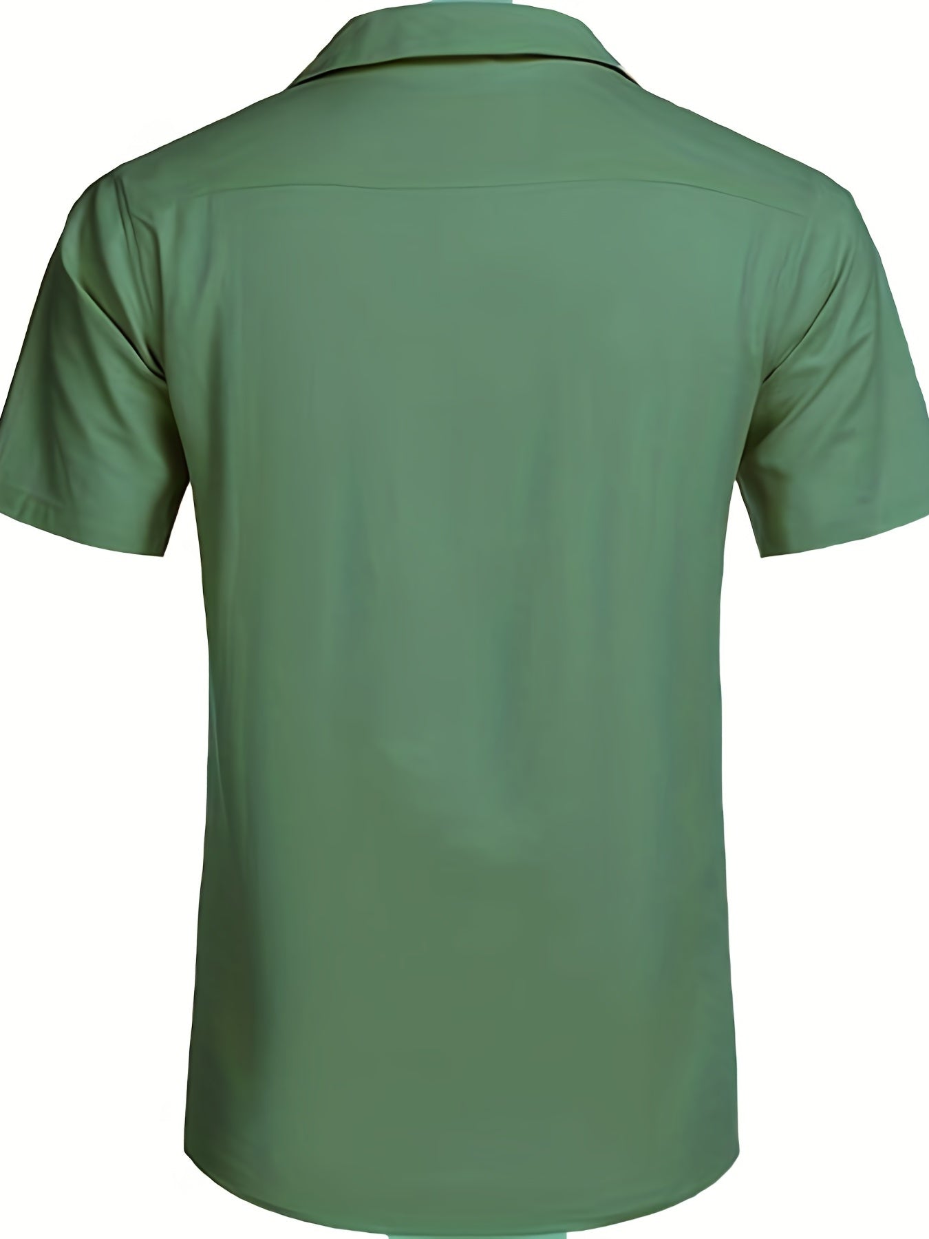 Avslappnad, lätt stretchig lös skjorta med korta ärmar och slag