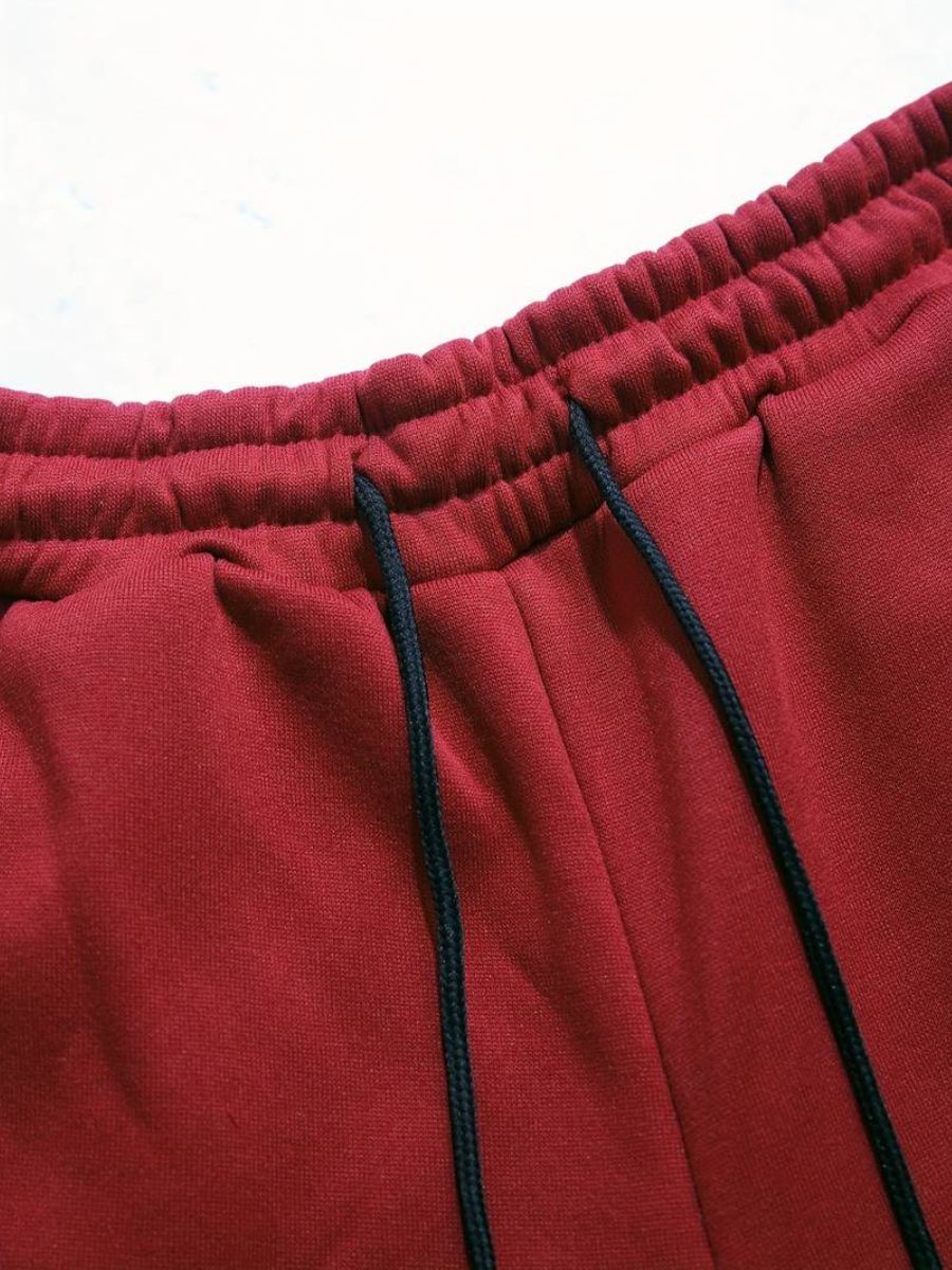 joggingbyxor med luvtröja och dragsko