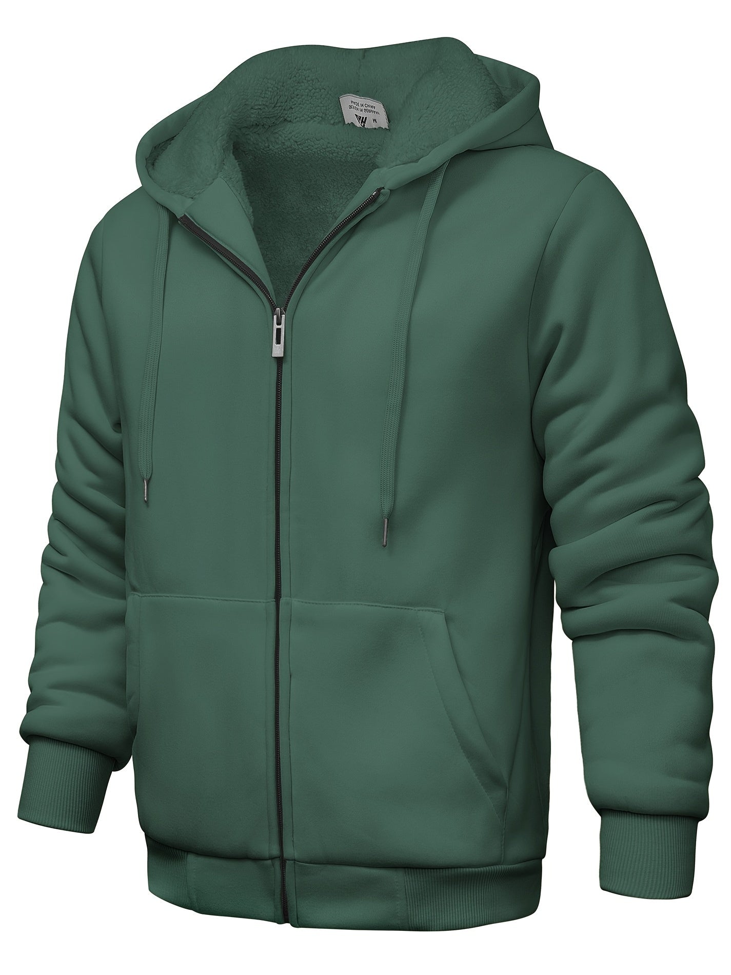 Casual hoodie med päls för män