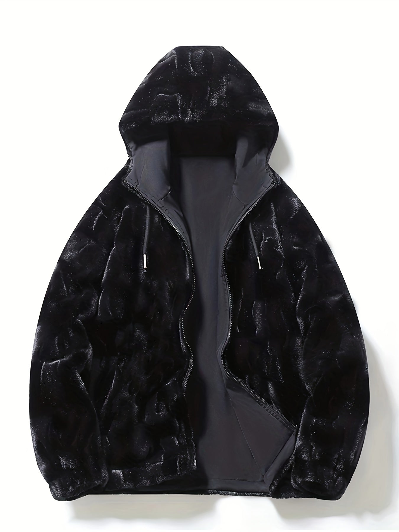 Dubbelsidig luvtröja i fleece