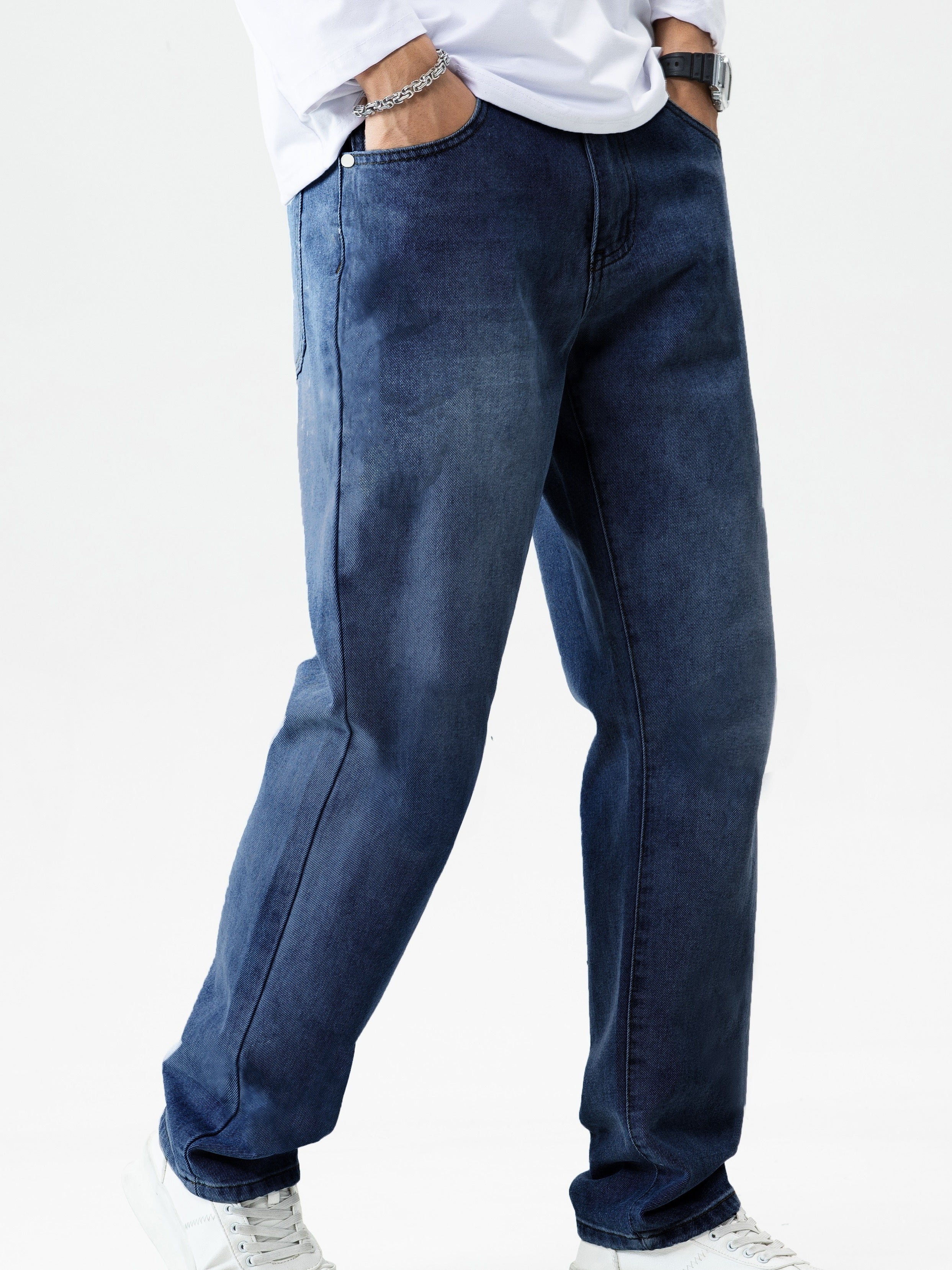 Jeans med raka ben för män