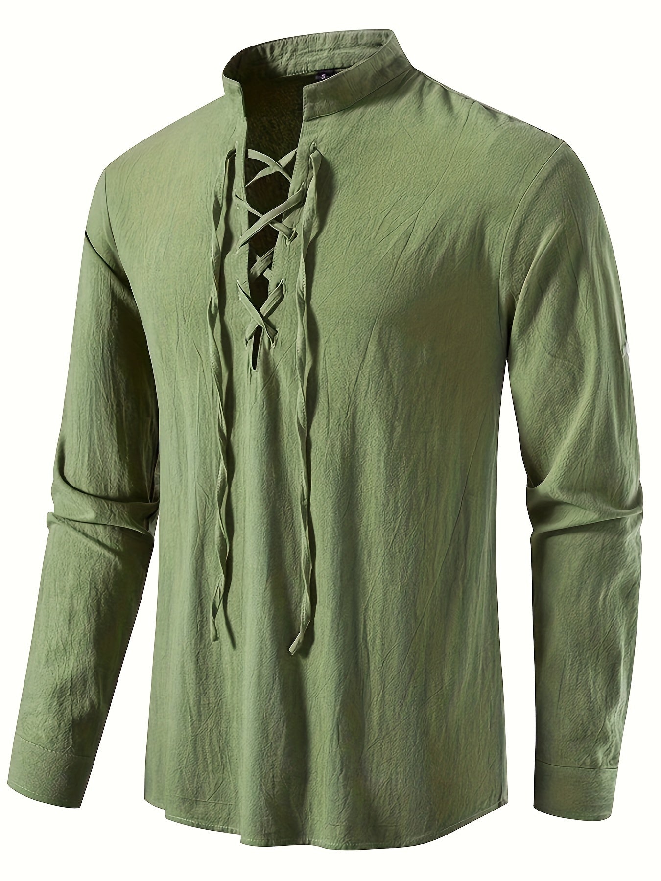 Casual Henley T-shirt med lå nga ärmar