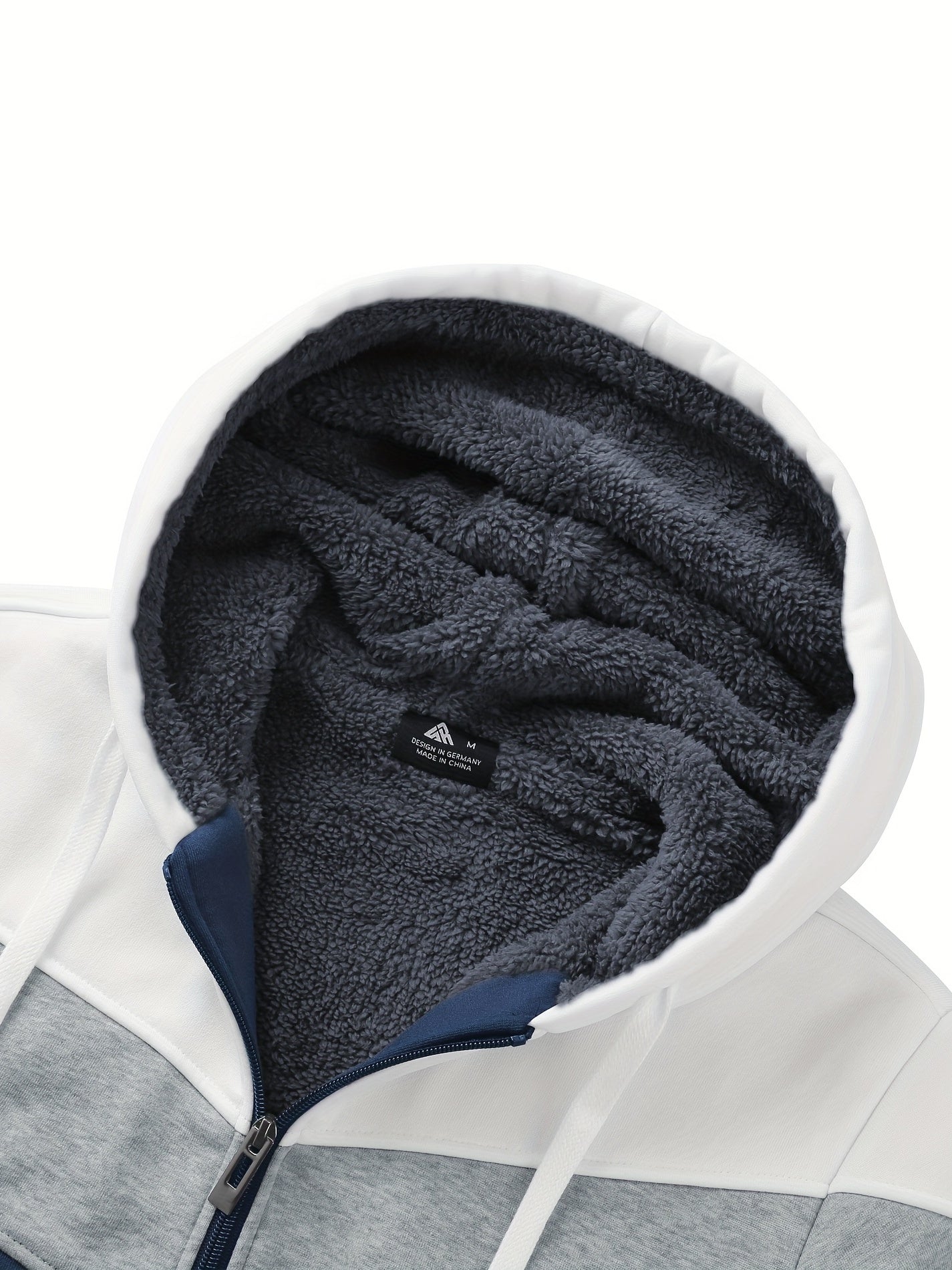 Må ngsidig päls hoodie för män