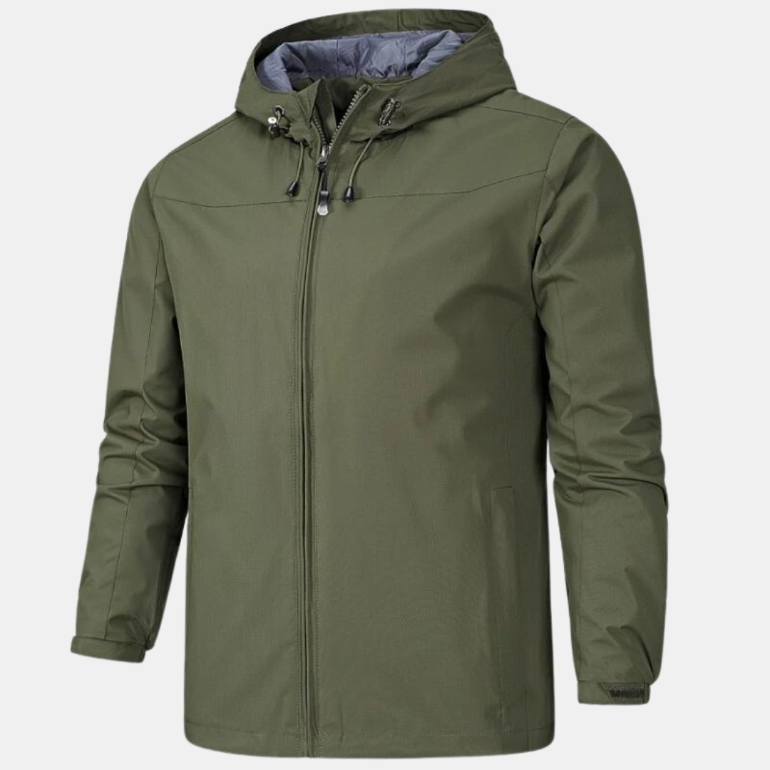 Vindjacka och vattentät bomberjacka